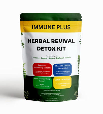 Immune Plus Herbal Revival Kit | 4-Pack Wildcrafted Capsule Blend