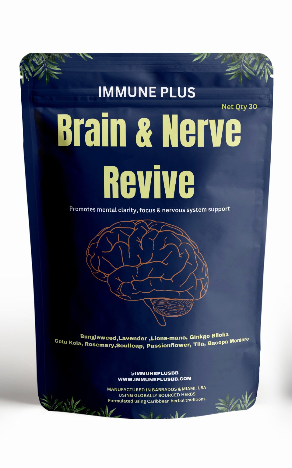 Mind & Focus Blend | Herbal Focus Capsules with Ginkgo & Lion's Mane