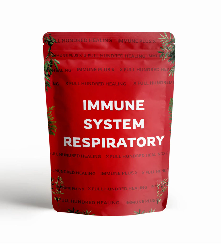 Immune Plus 'Immune System Respiratory' text on a white background